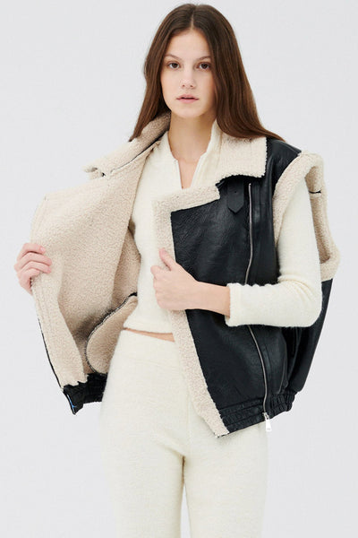 storets.com Arya Faux Shearling Vest
