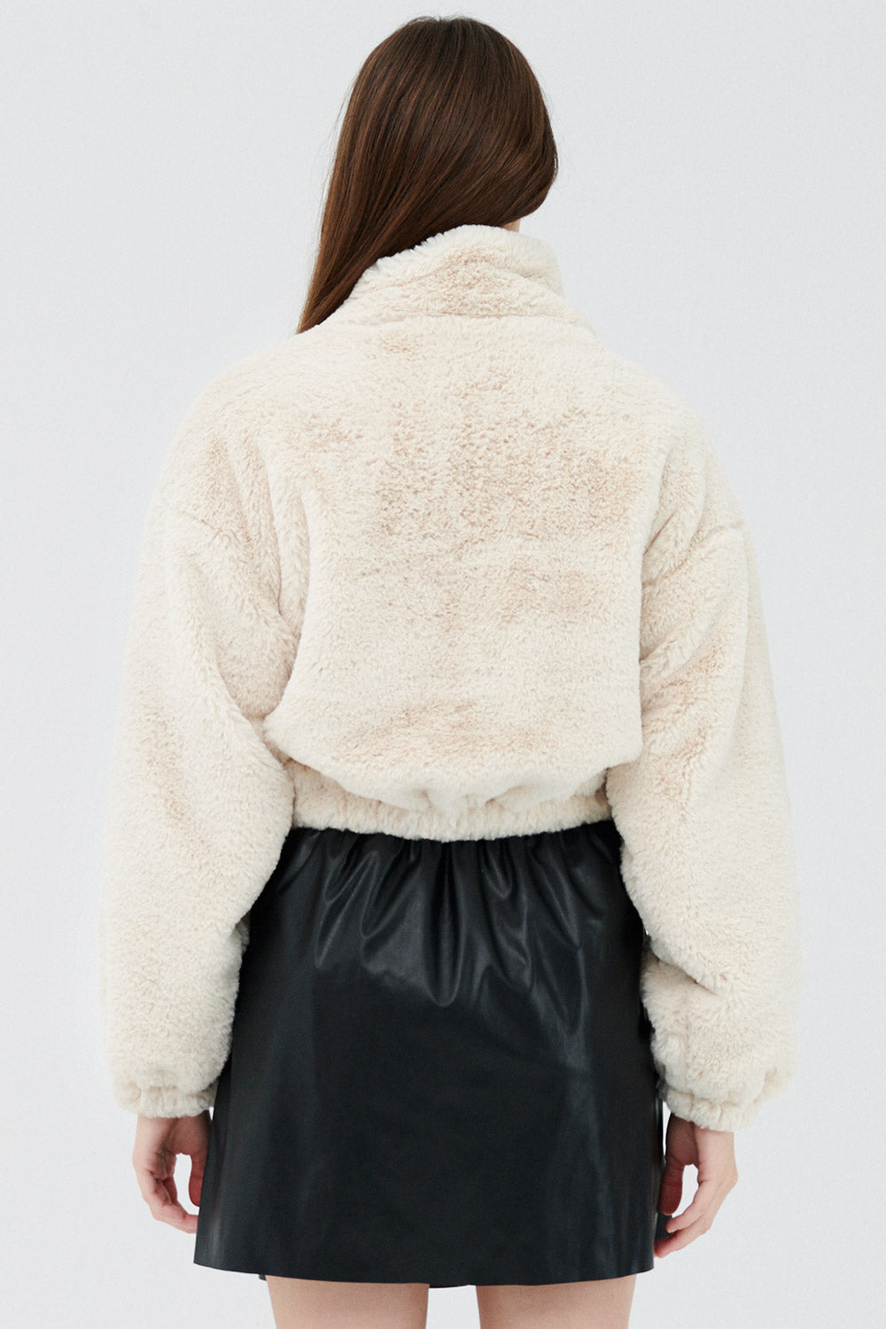 storets.com Iris Faux Fur Bomber Jacket