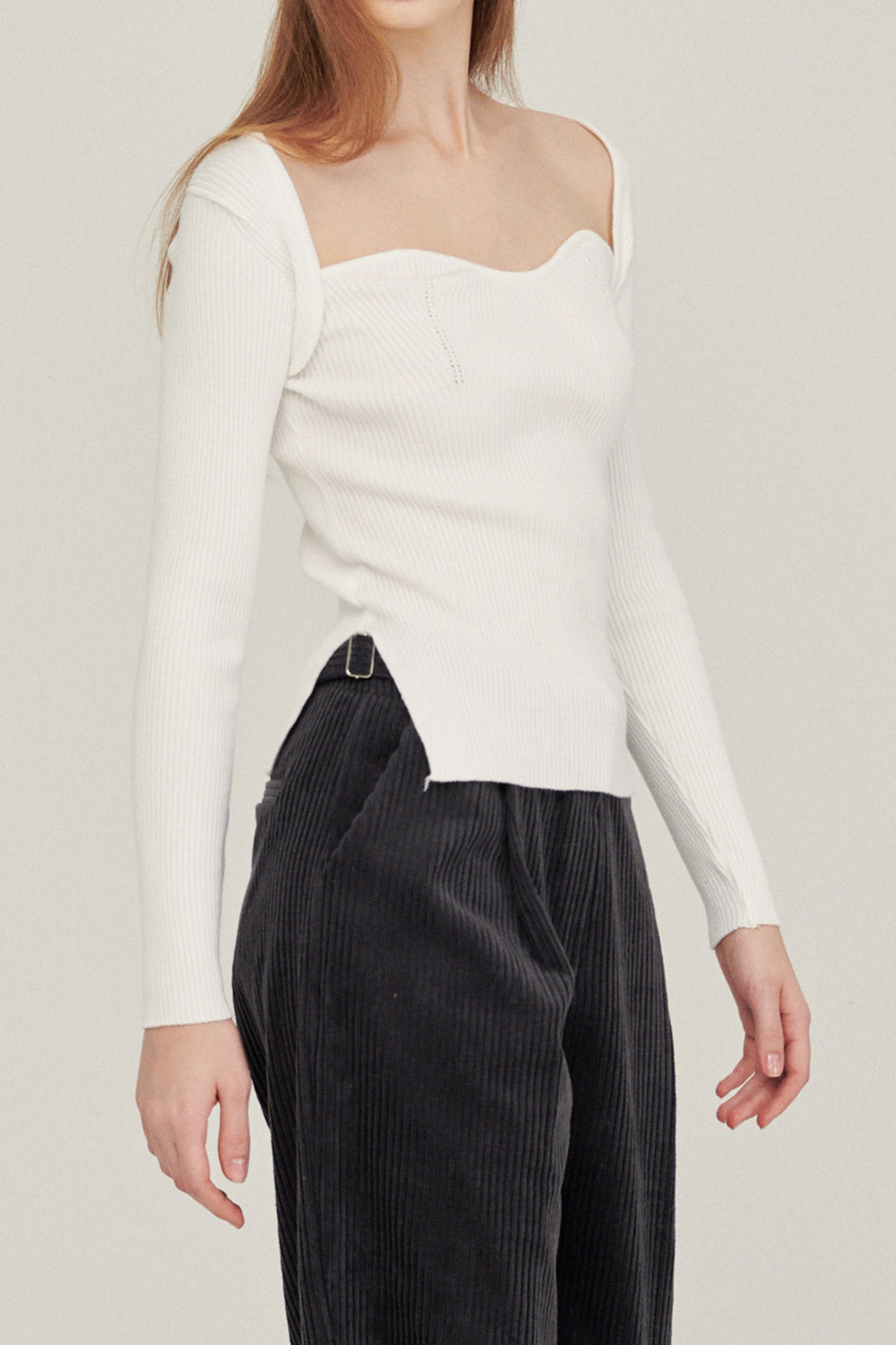 storets.com Enid Sweetheart Ribbed Top