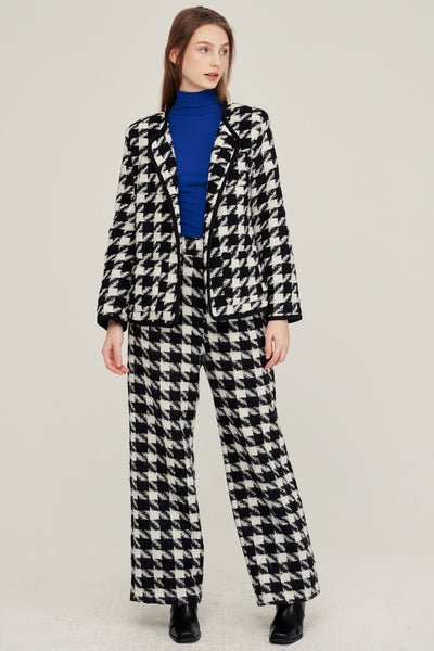 storets.com Nour Houndstooth Open Coat