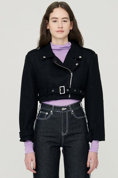 storets.com Bexy Rider Jacket w/ Belt