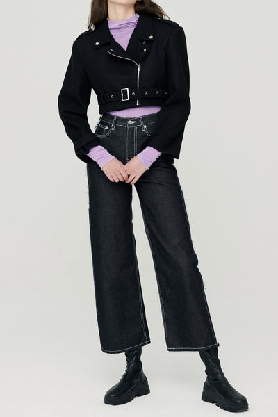 storets.com Bexy Rider Jacket w/ Belt