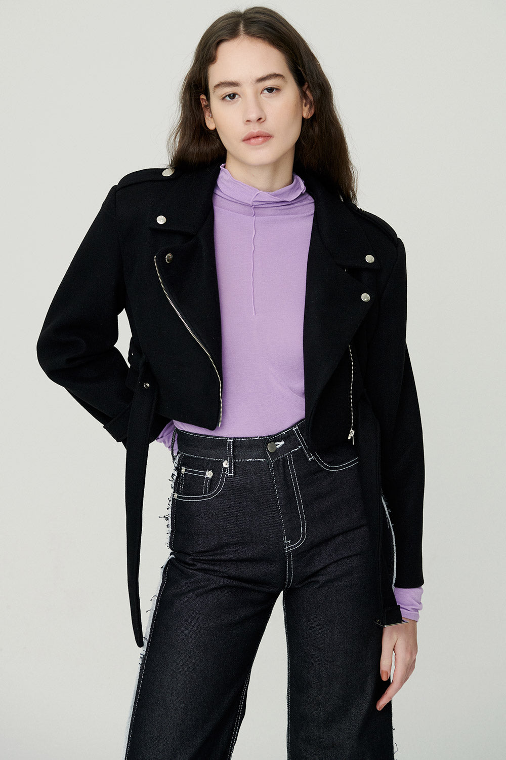 storets.com Bexy Rider Jacket w/ Belt