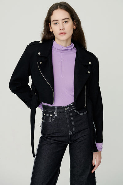 storets.com Bexy Rider Jacket w/ Belt