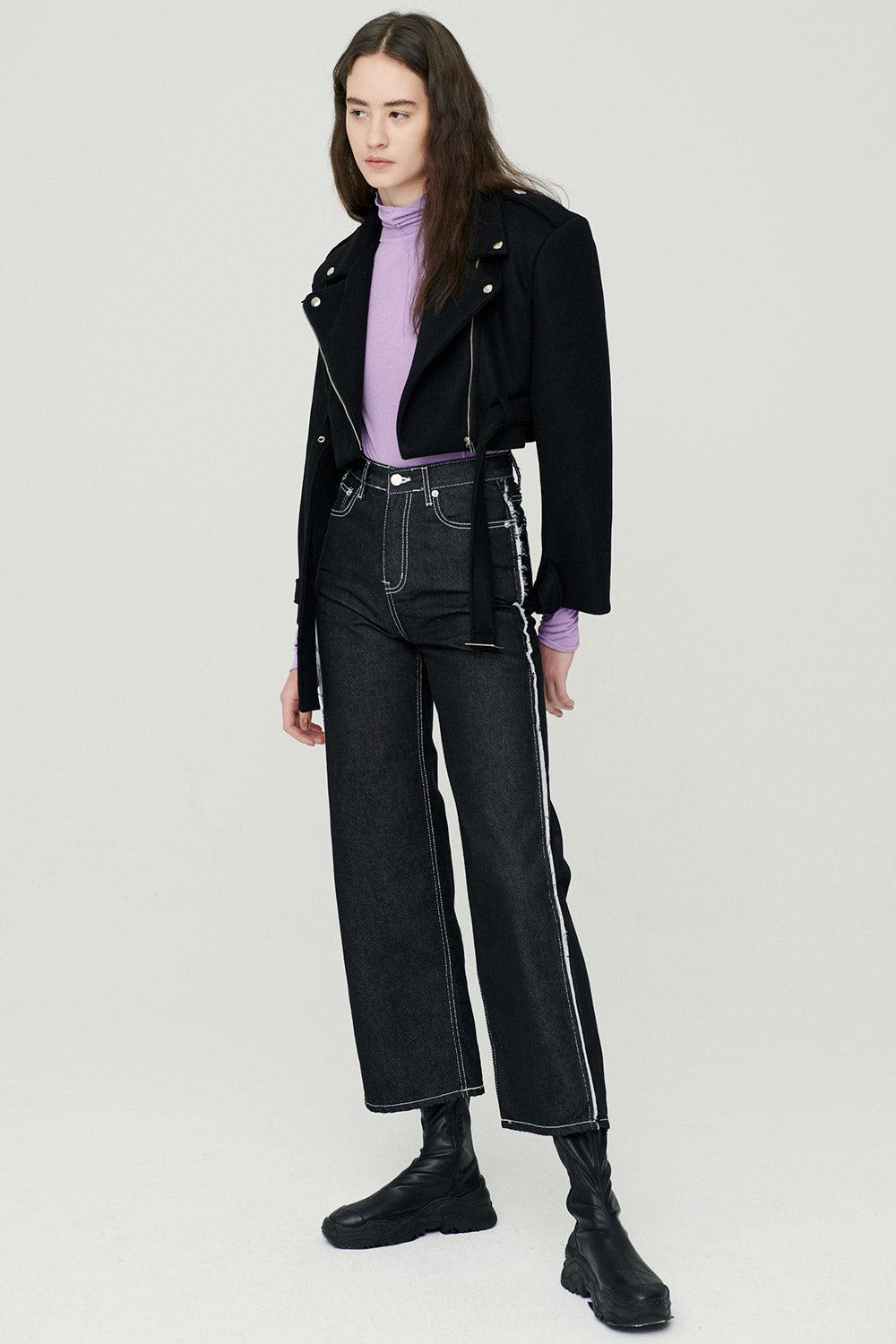 storets.com Bexy Rider Jacket w/ Belt