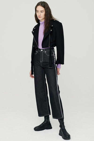 storets.com Bexy Rider Jacket w/ Belt