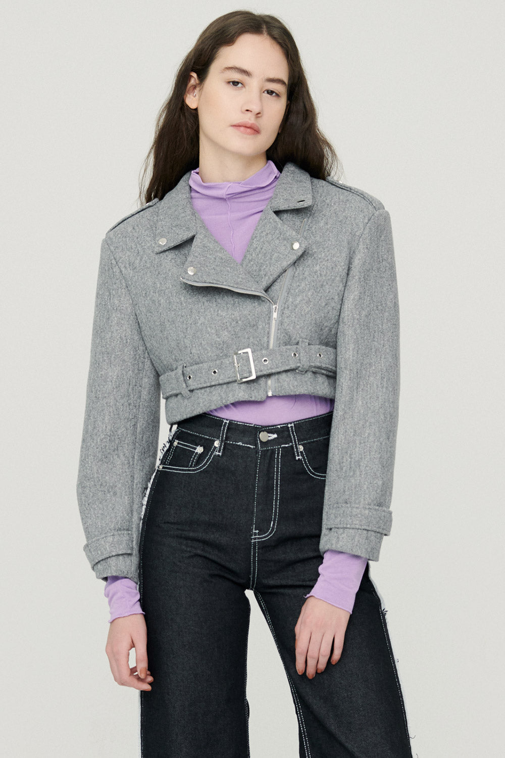 storets.com Bexy Rider Jacket w/ Belt