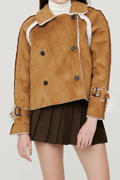 storets.com Sybil Shearling Oversize Jacket