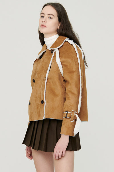 storets.com Sybil Shearling Oversize Jacket