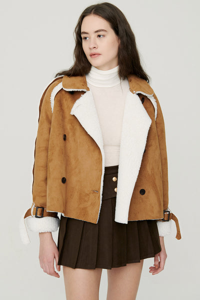 storets.com Sybil Shearling Oversize Jacket