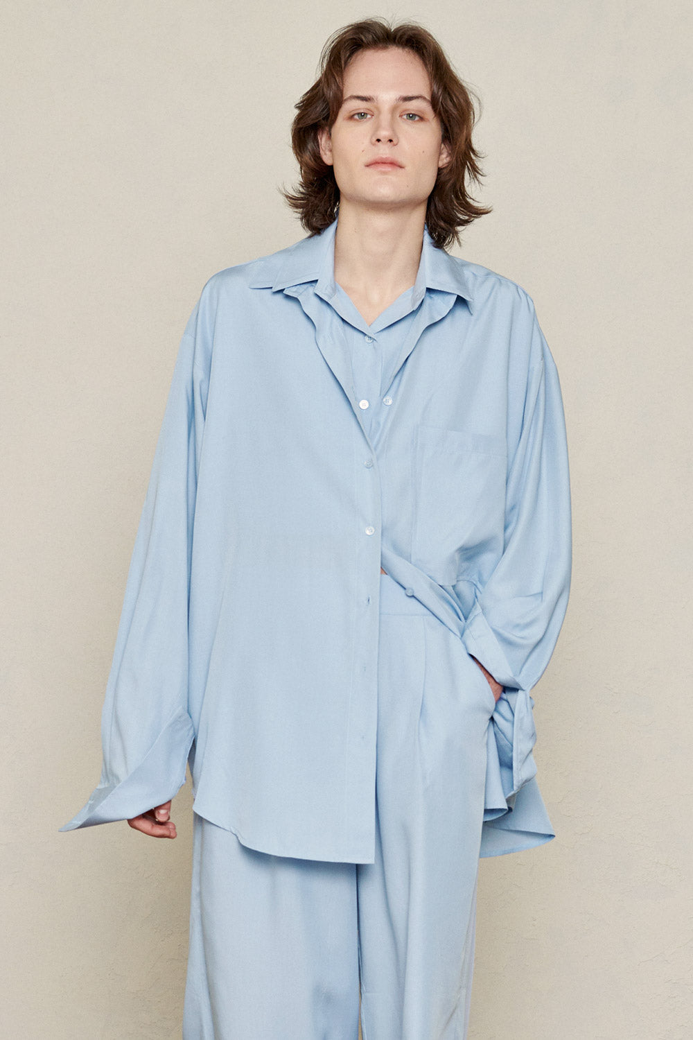 storets.com Multi-Way Layered Bamboo Shirt