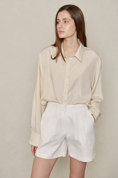 storets.com Recycled Poly Pintucked Shorts