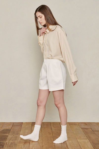 storets.com Recycled Poly Pintucked Shorts