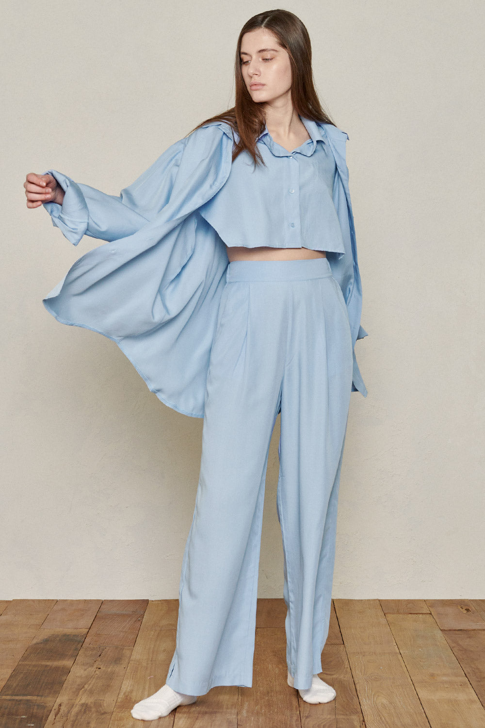 storets.com Multi-Way Layered Bamboo Shirt