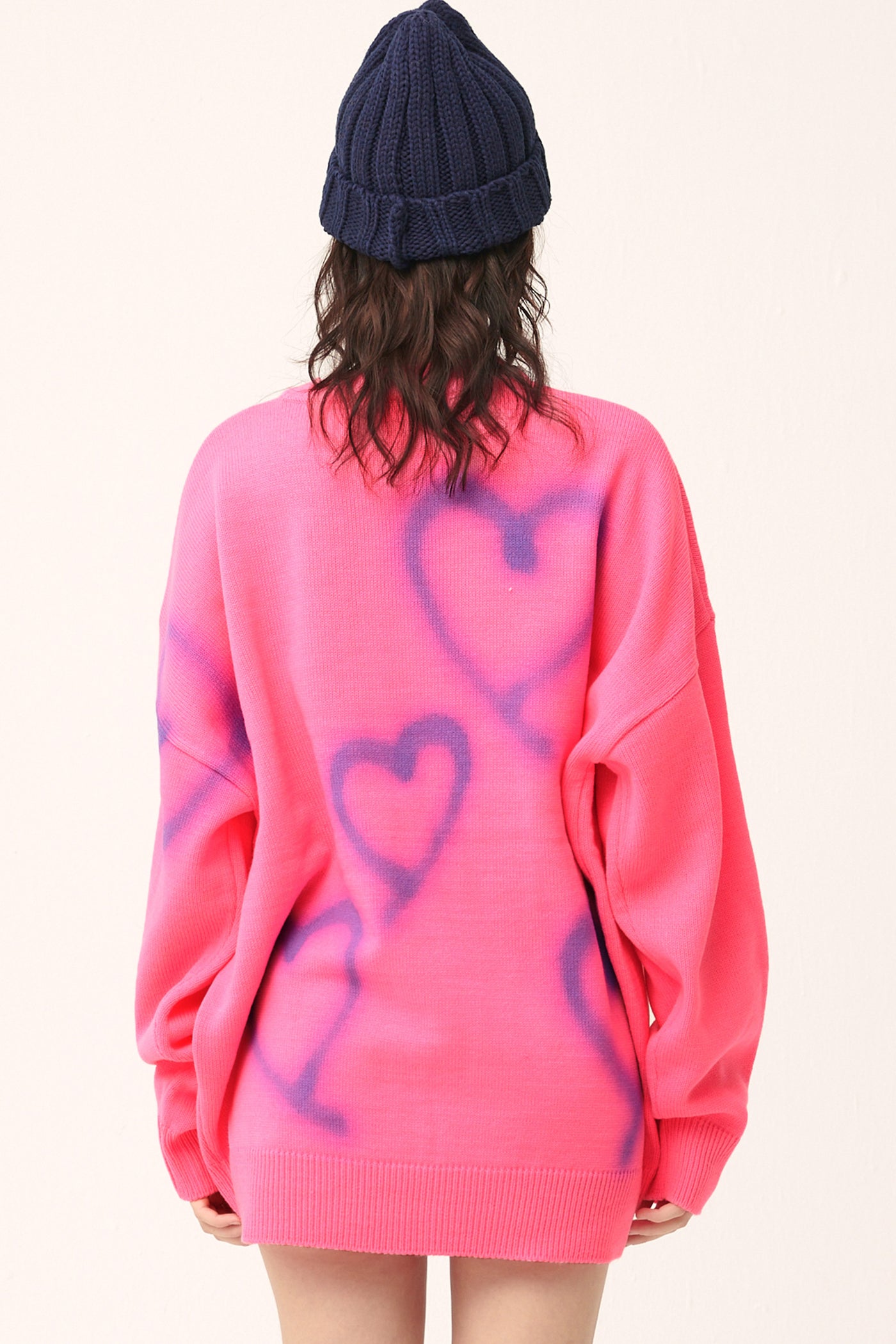 storets.com [NEW] Raya Heart Printed SweaterDress