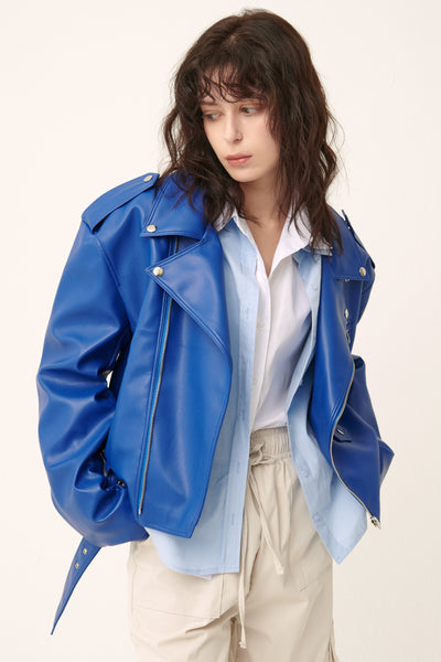 storets.com [NEW] Emma Pleather Rider Jacket