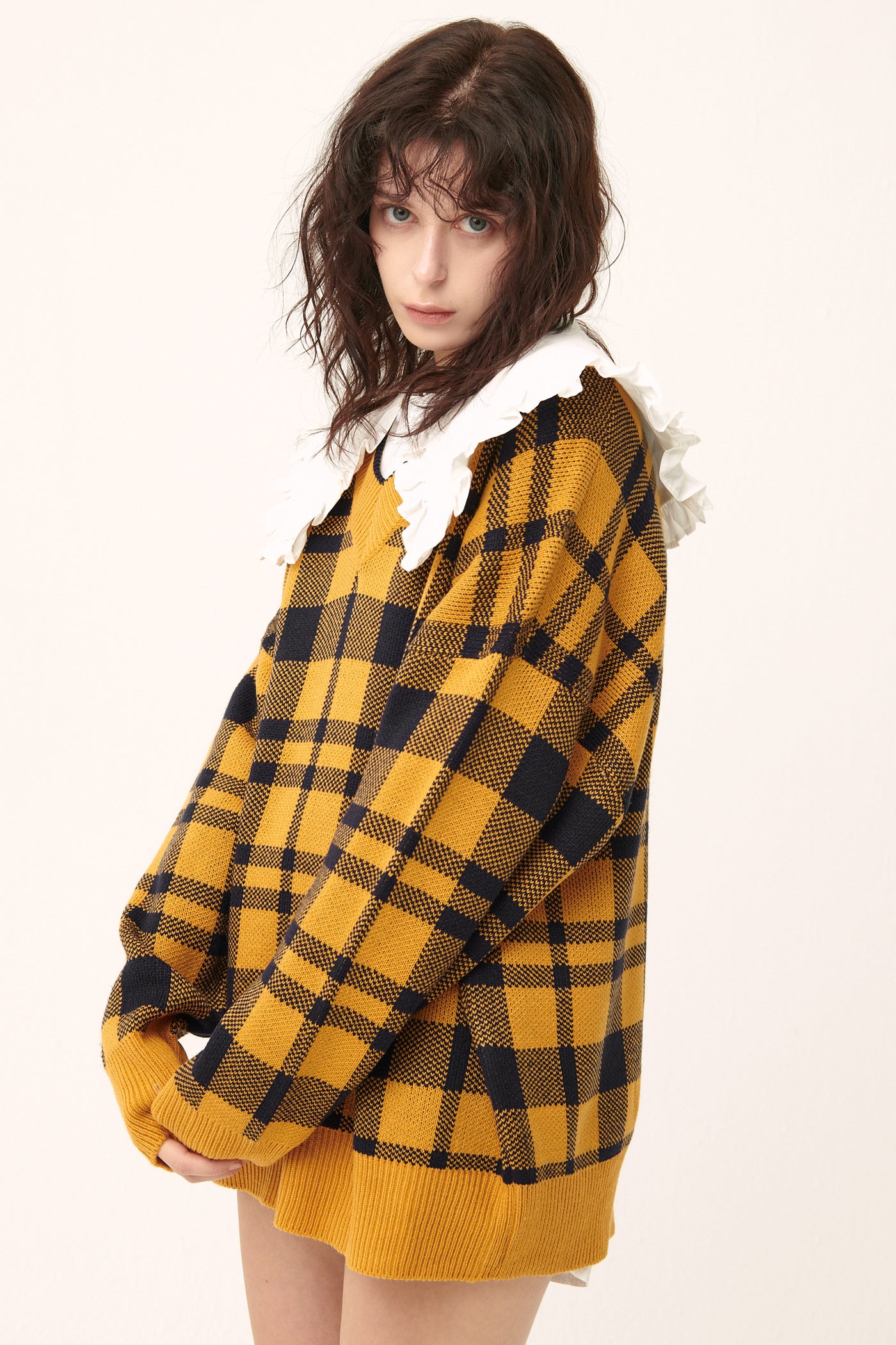 storets.com [NEW]Alexis Oversized Sweater in Plaid