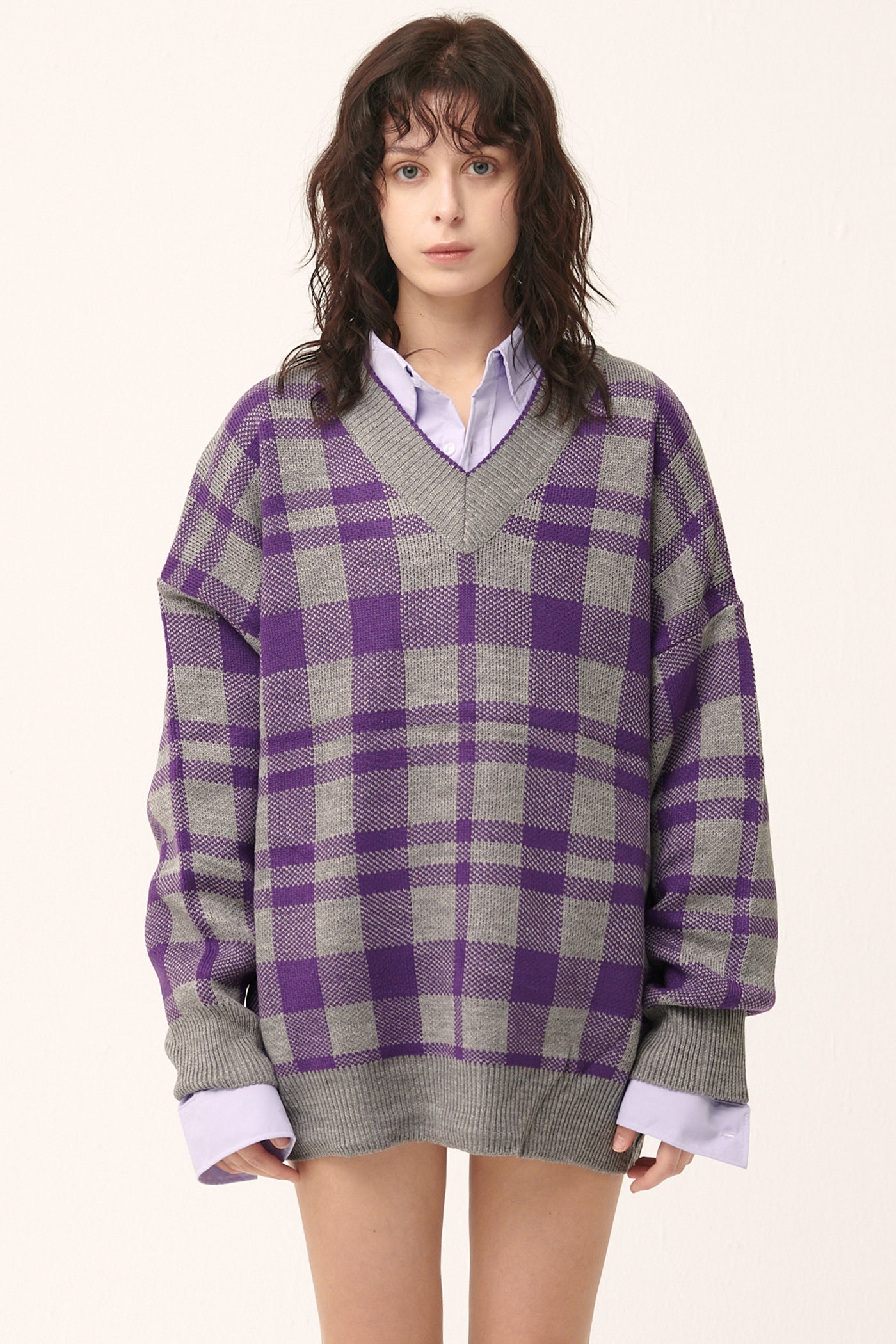 storets.com [NEW]Alexis Oversized Sweater in Plaid