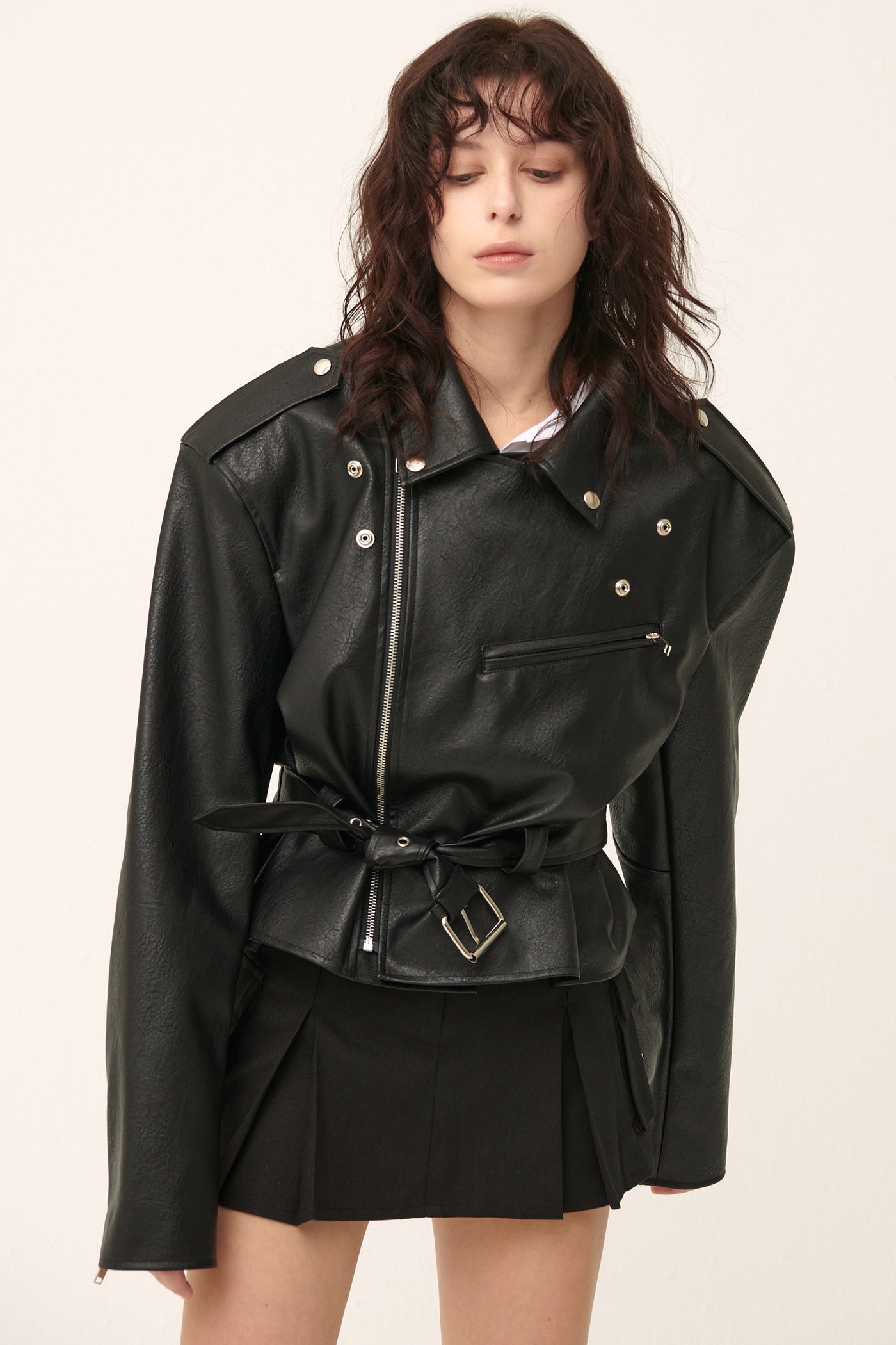 storets.com [NEW]Megan Oversized Rider Jacket