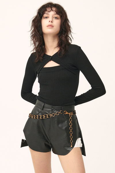 storets.com [NEW]Della Cut Out Ribbed Top