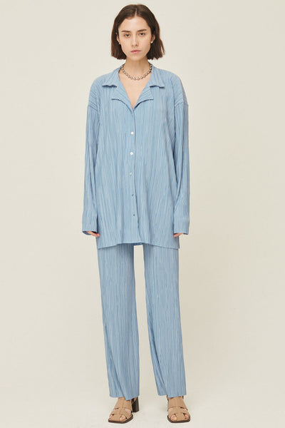 storets.com Maria Oversized Plisse Shirt