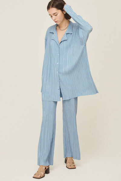 storets.com Maria Oversized Plisse Shirt