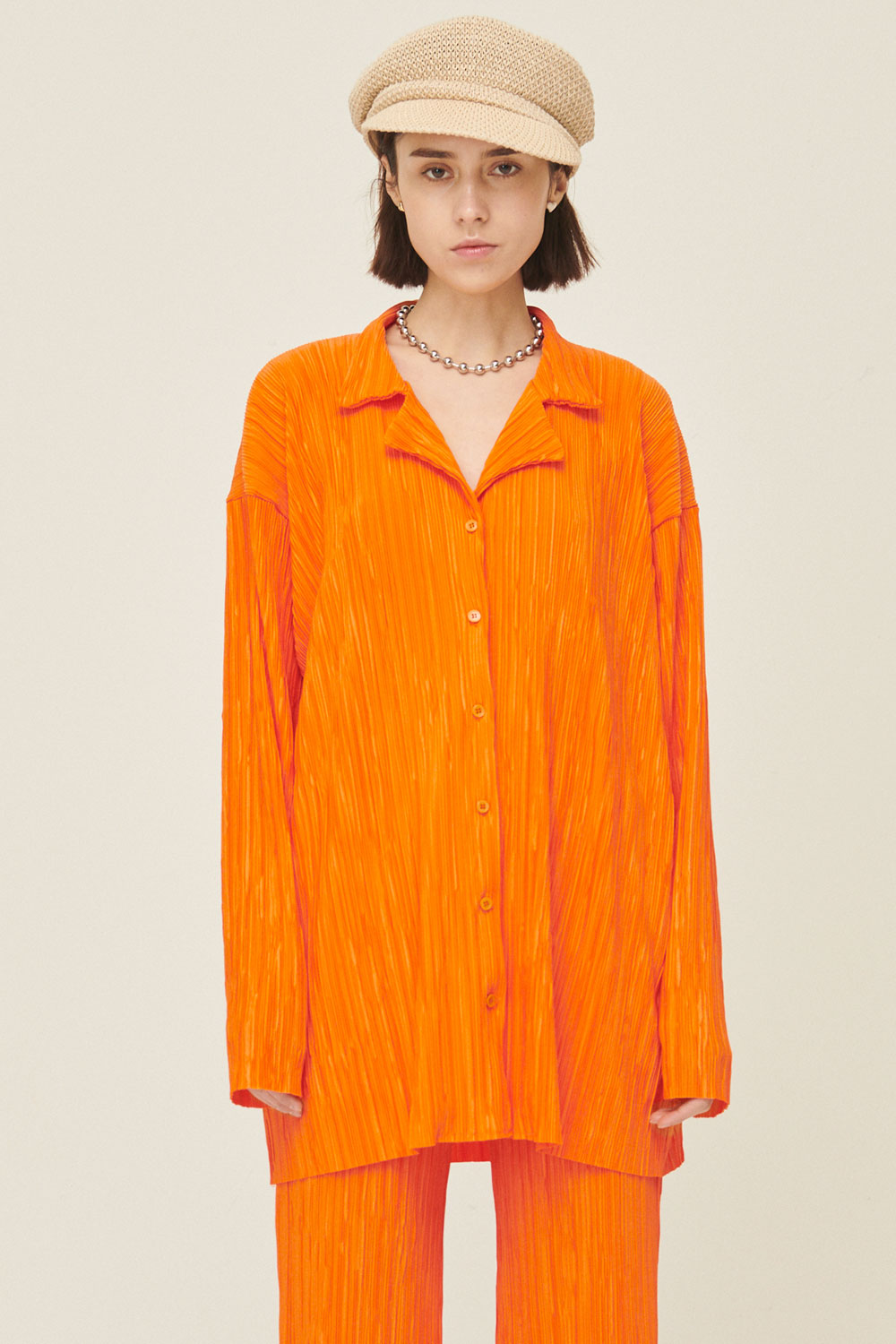 storets.com Maria Oversized Plisse Shirt