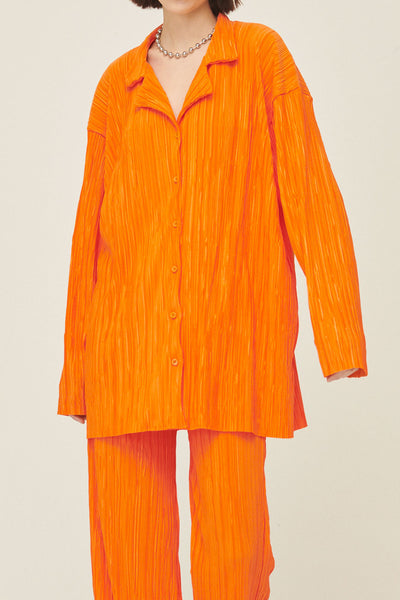 storets.com Maria Oversized Plisse Shirt