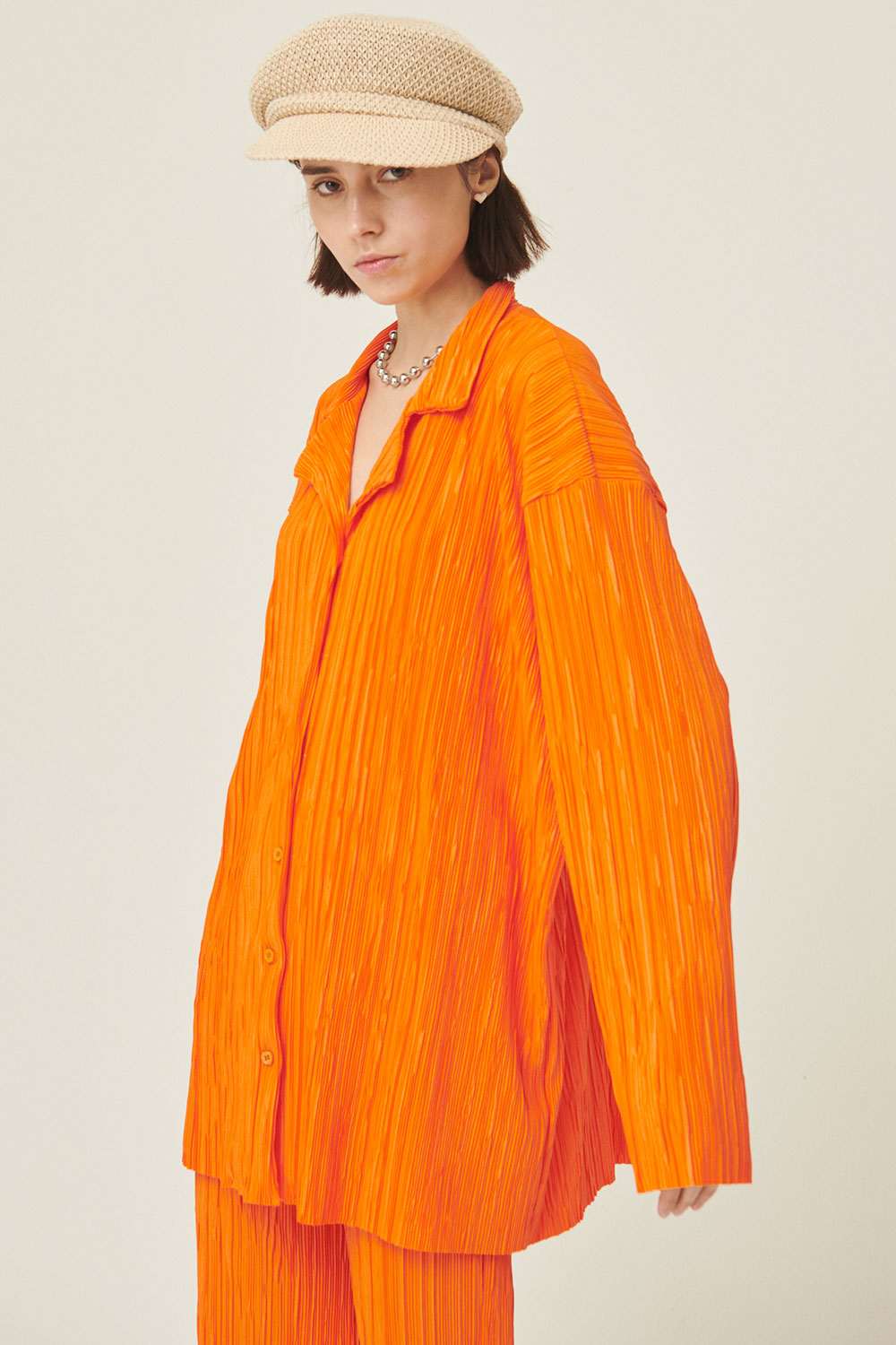 storets.com Maria Oversized Plisse Shirt