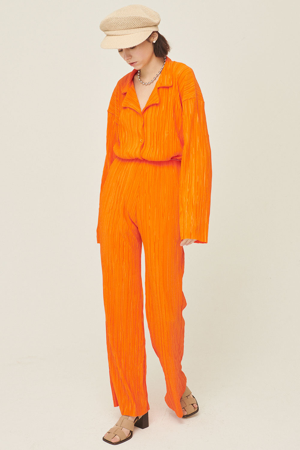 storets.com Maria Flared Leg Plisse Pants