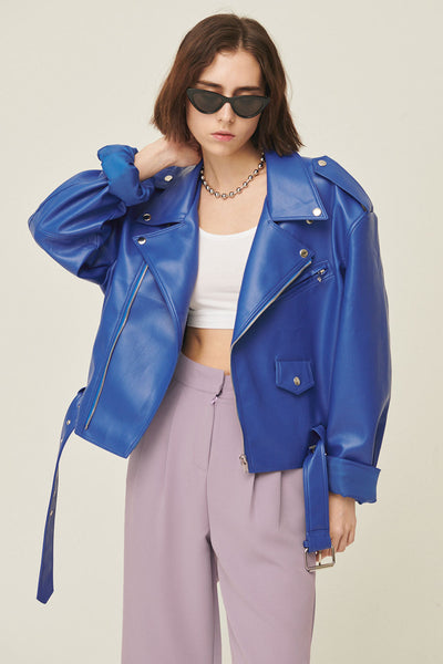 storets.com Emma Pleather Rider Jacket