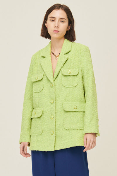 storets.com Anna Pocket Tweed Coat