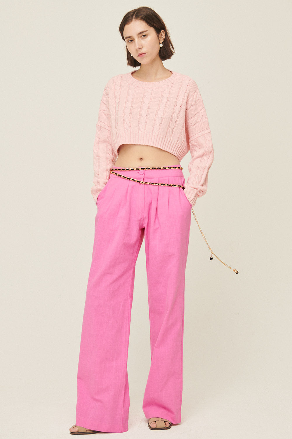 storets.com Sabrina Pintucked Wide Pants
