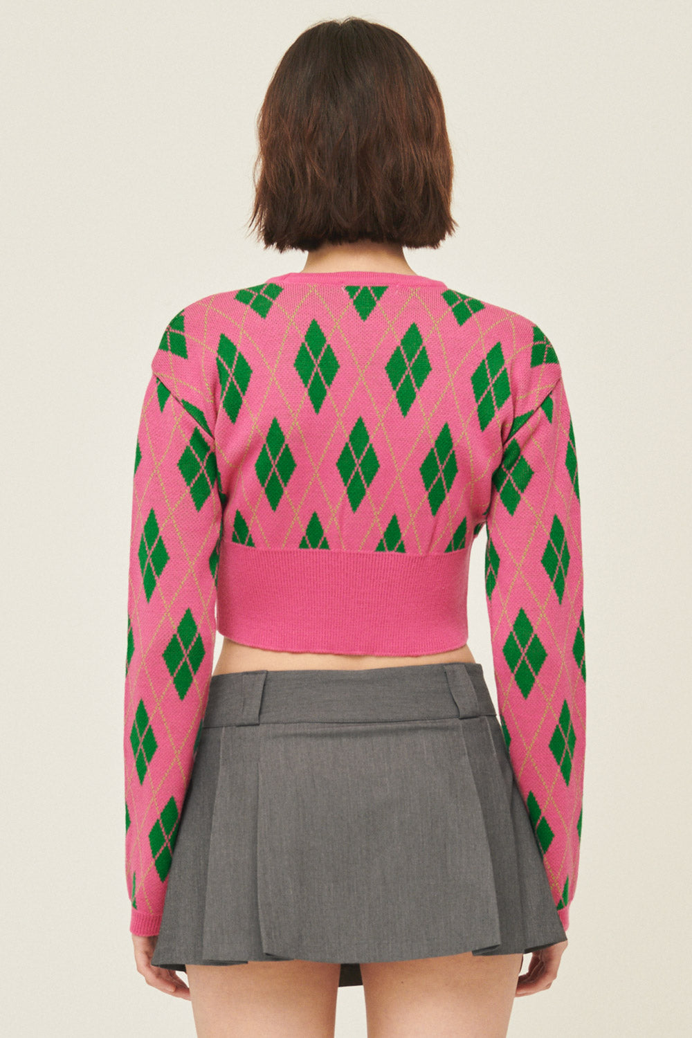 storets.com Loretta Highteen Argyle Cardigan