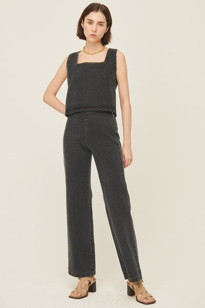 storets.com Harper Sleeveless Denim Top