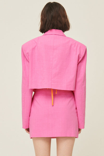 storets.com Sabrina Cropped Handkerchief Blazer