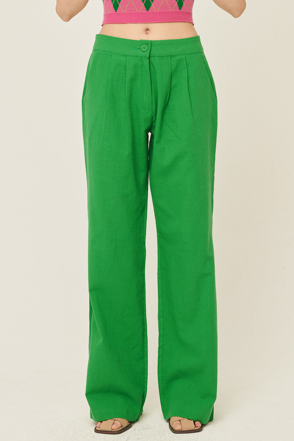 storets.com Sabrina Pintucked Wide Pants