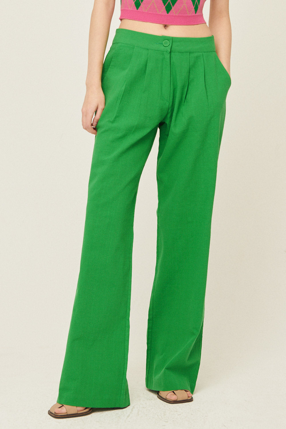 storets.com Sabrina Pintucked Wide Pants