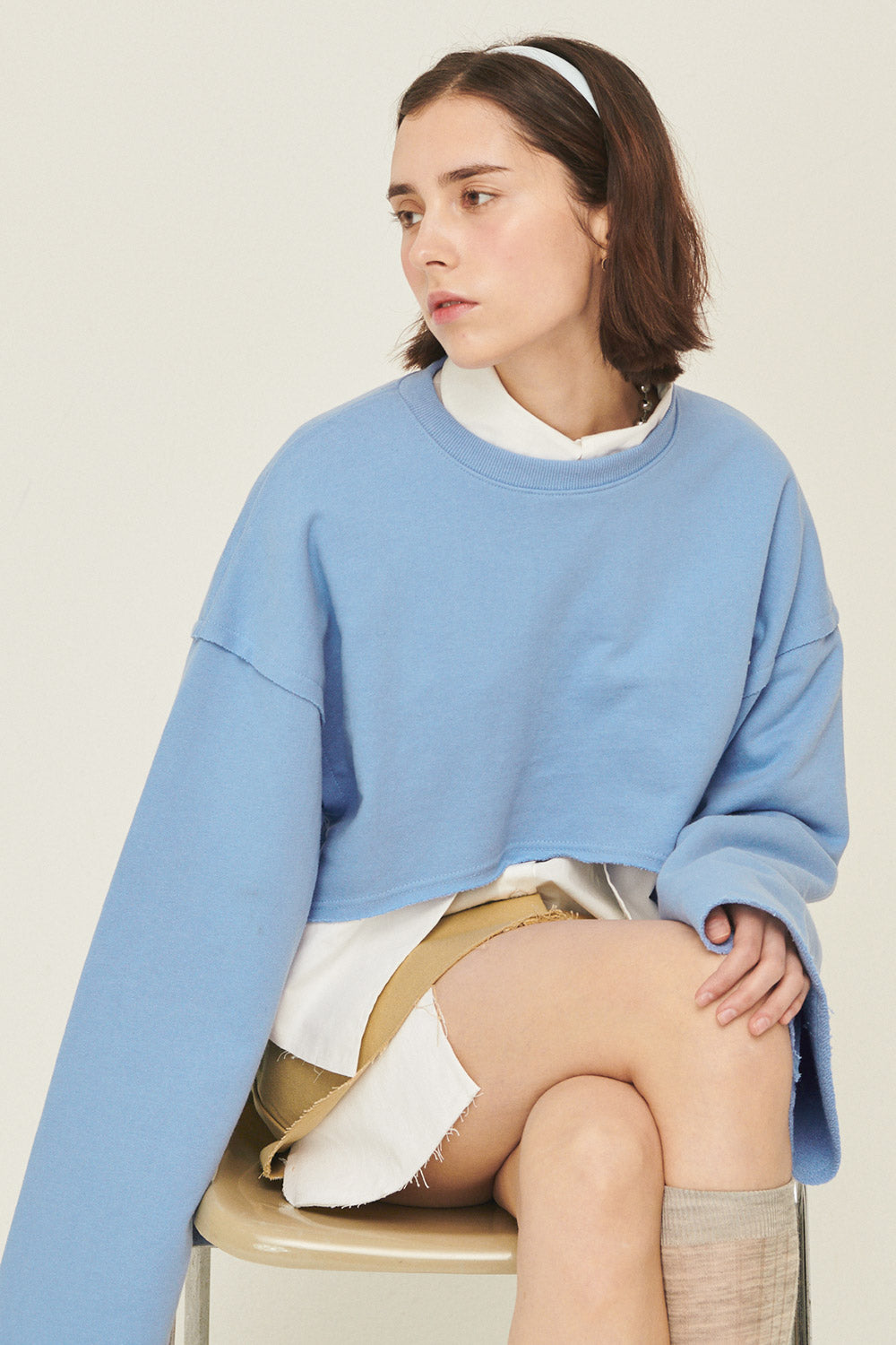 storets.com Sarah Arch Cropped Sweatshirt