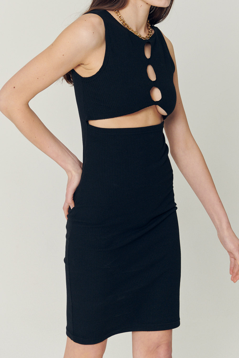storets.com Samantha Back Cut-Out Midi Dress