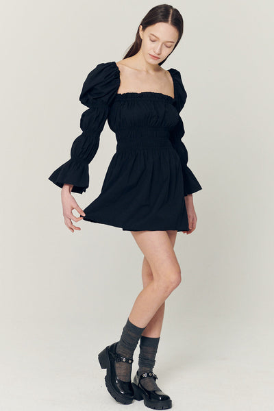 storets.com Clare Balloon Sleeve Mini Dress