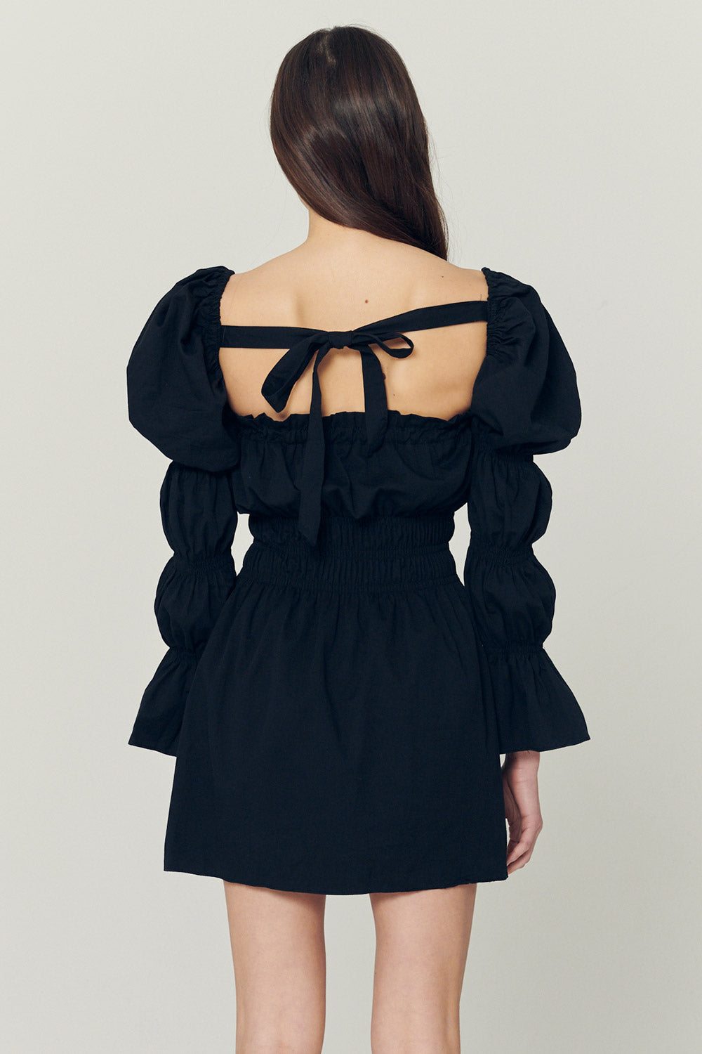 storets.com Clare Balloon Sleeve Mini Dress