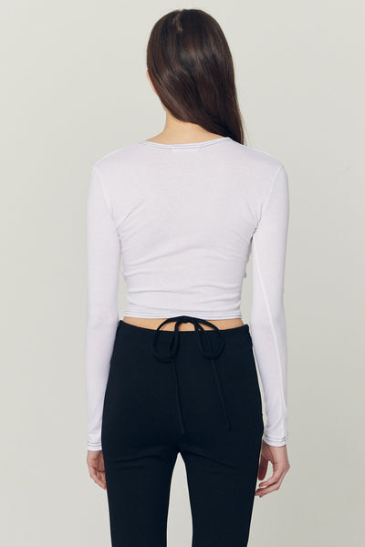 storets.com Hazel Hole Wrapped Effect Top