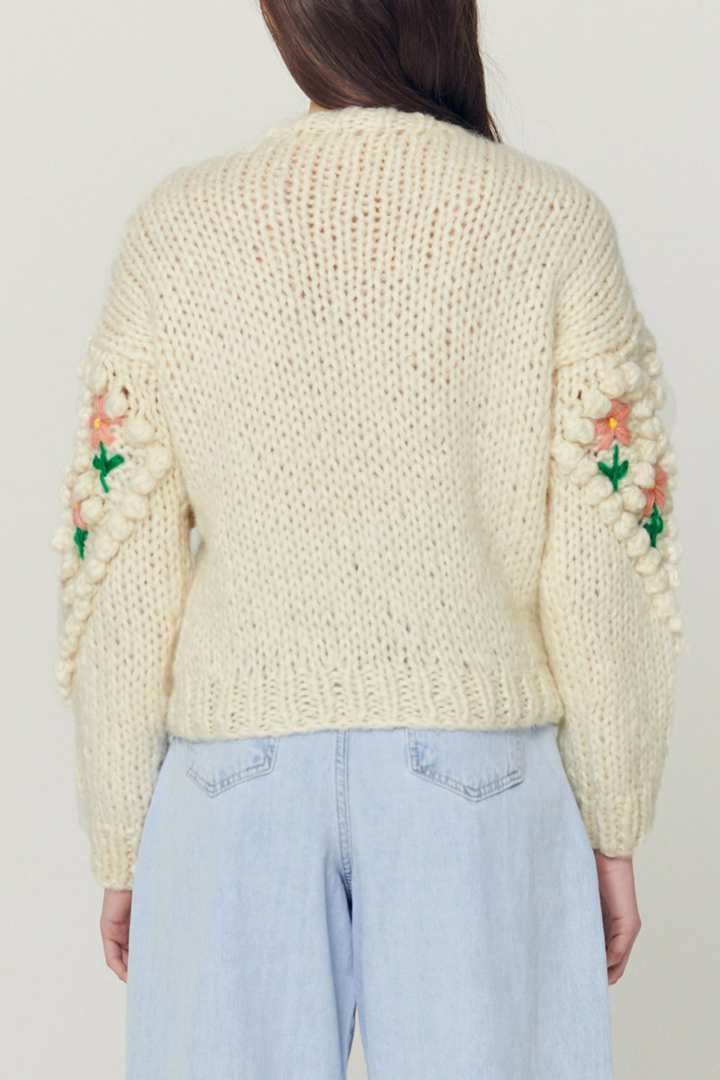 storets.com Lily Floral Embroidered Knit Cardigan