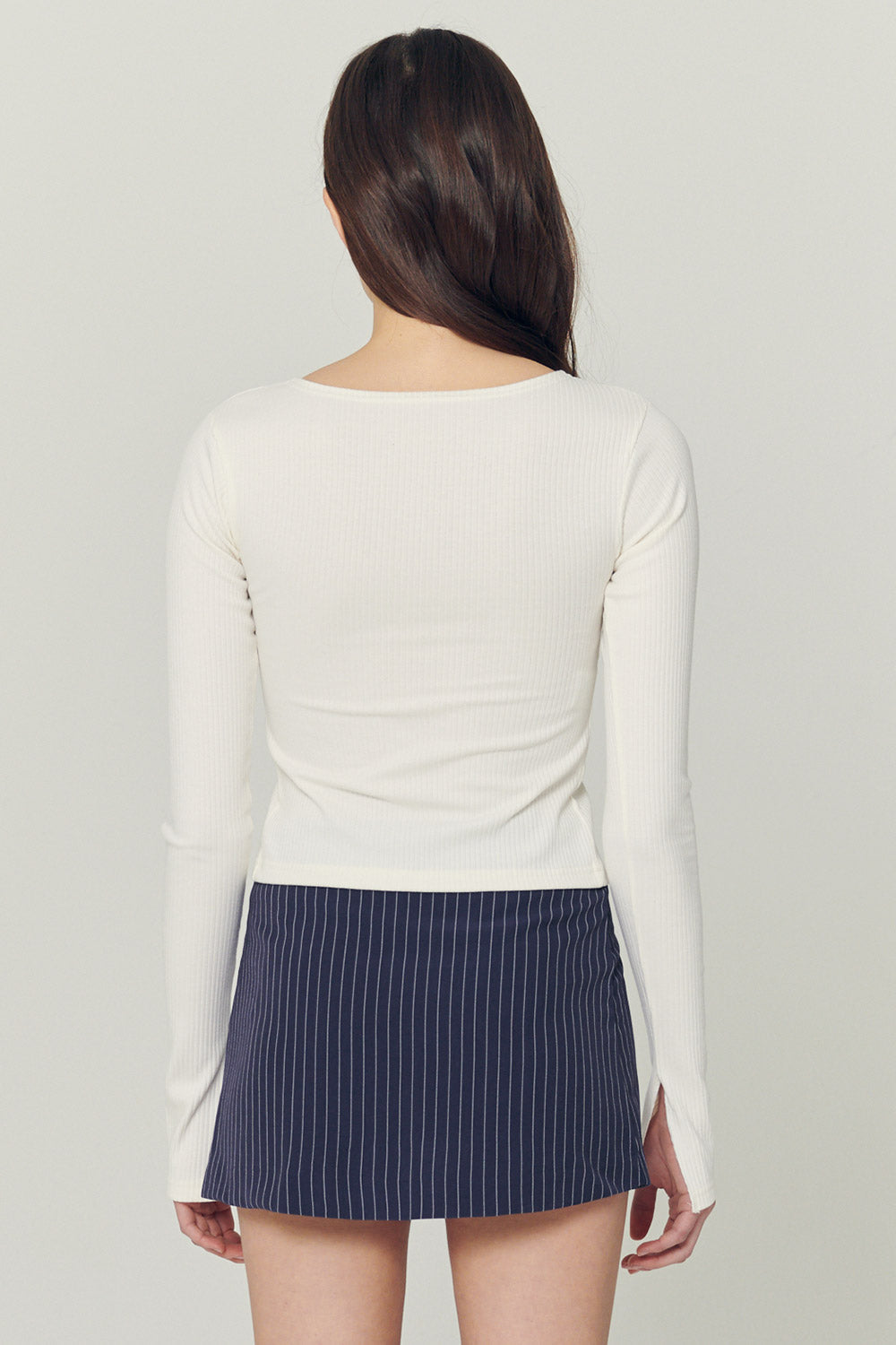 storets.com Remi Front Holes Ribbed Top