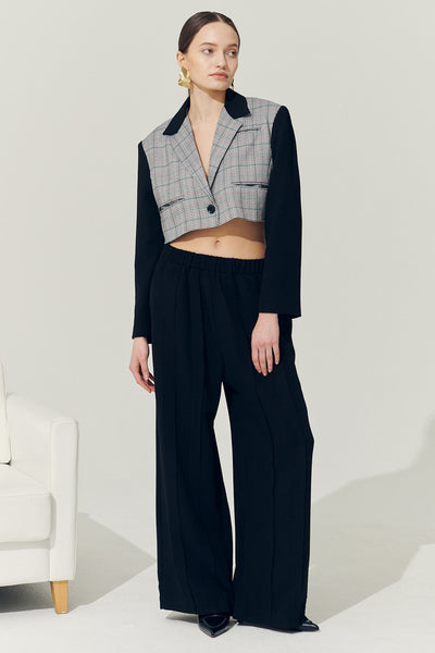 storets.com Re:born Daisy One Button Crop Blazer