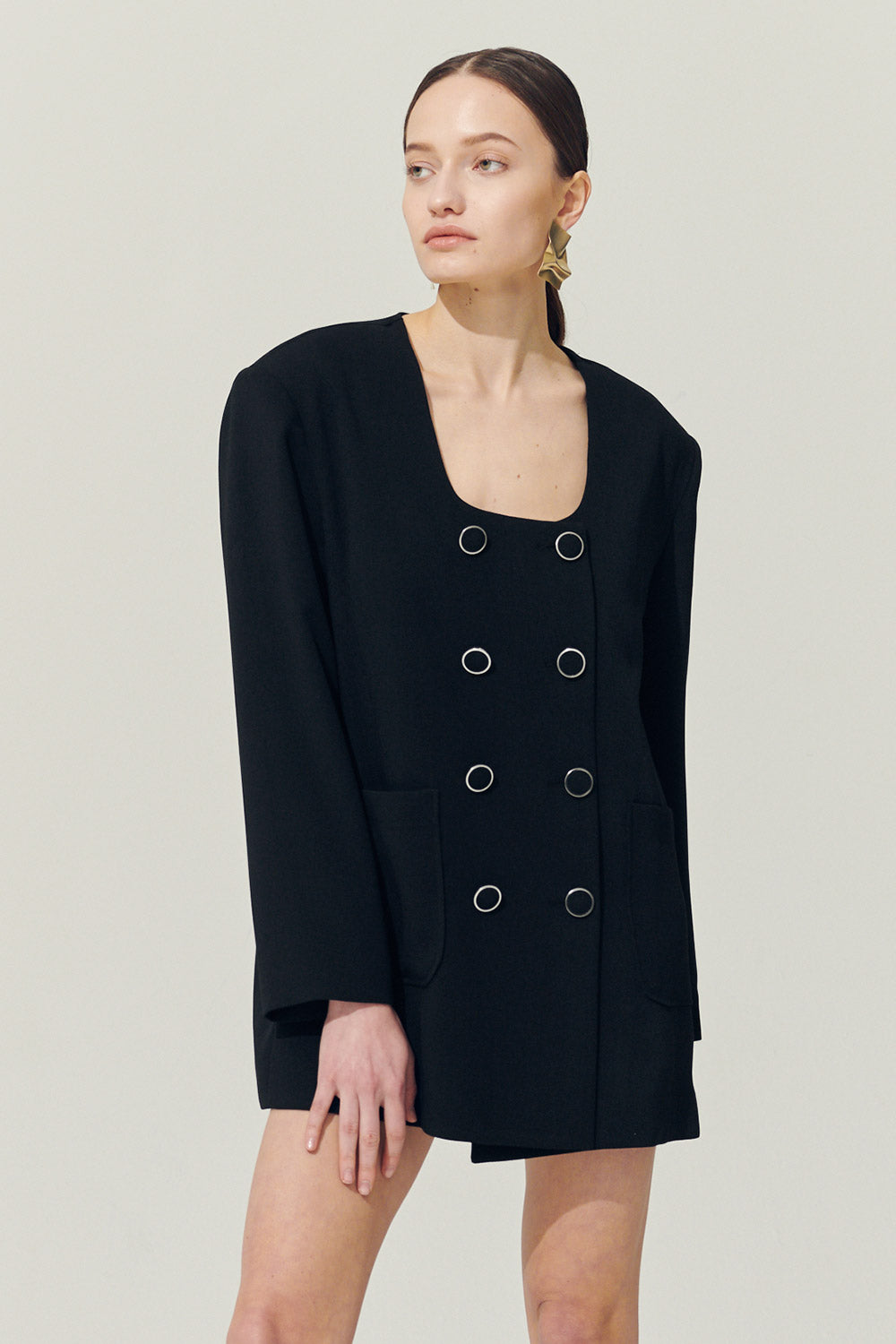 storets.com Re:born Sia Double Button Blazer