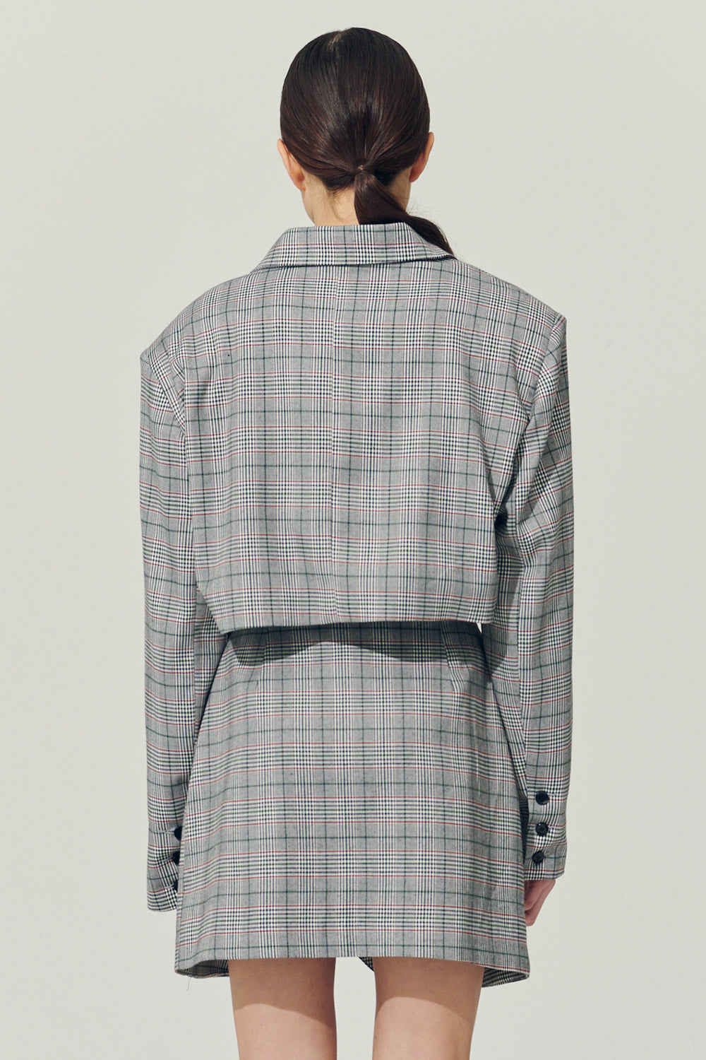 storets.com Re:born Eva Two Button Blazer in Plaid