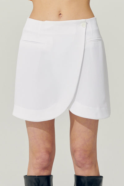storets.com Re:born Eva Tulip Wrap Mini Skirt