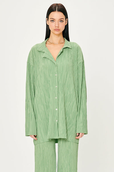 storets.com Maria Oversized Plisse Shirt